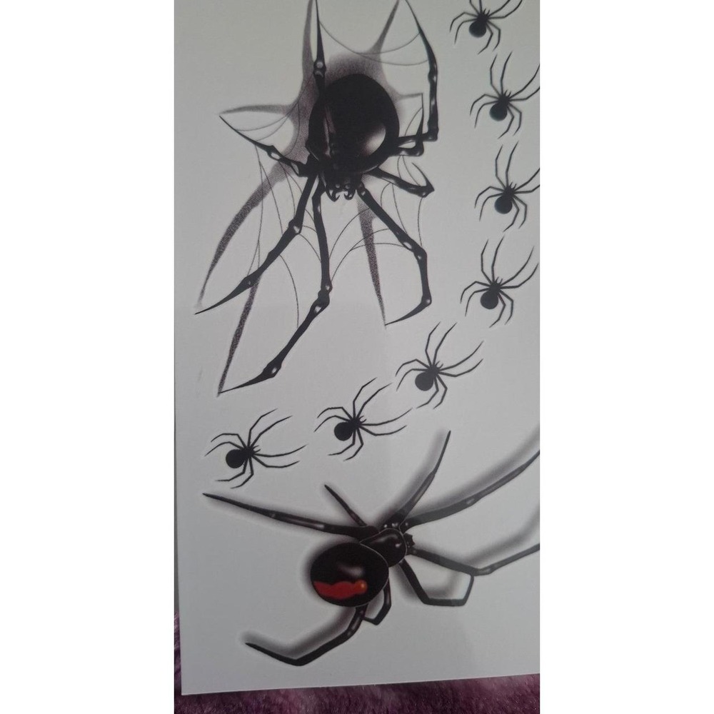 Black Widow Spider tattoos - Halloween